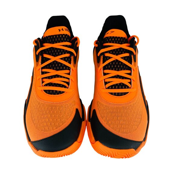 Under Armour Spawn 7 UAA Black Orange Men's Basketball Shoes 3028833-001 - Picture 4 of 11